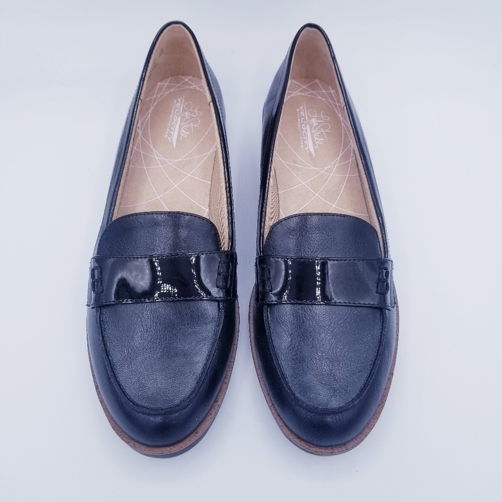 Life Stride Zee Velocity Memory Foam Black Loafers size 7.5 - Picture 3 of 10